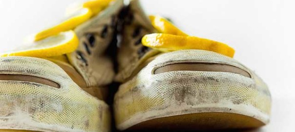 freshen up stinky shoes